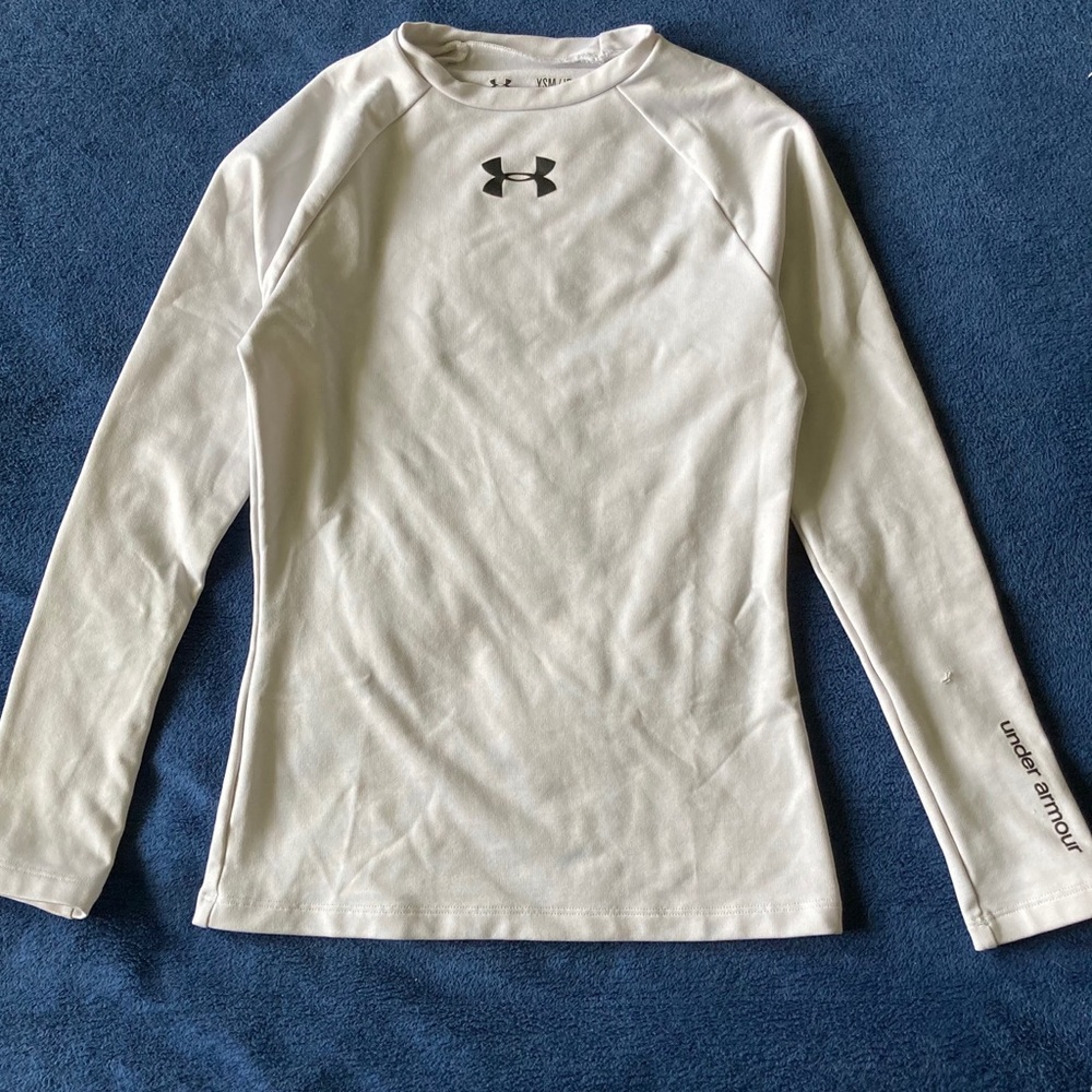 White Under Armour Compression Shirt